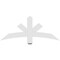 Ekena Millwork Alberta Architectural Grade PVC Gable Bracket, 48"W x 20"H x 2"D x 4"F, 10/12 Pitch GBP048X20X0204ALB00 - alternate 3